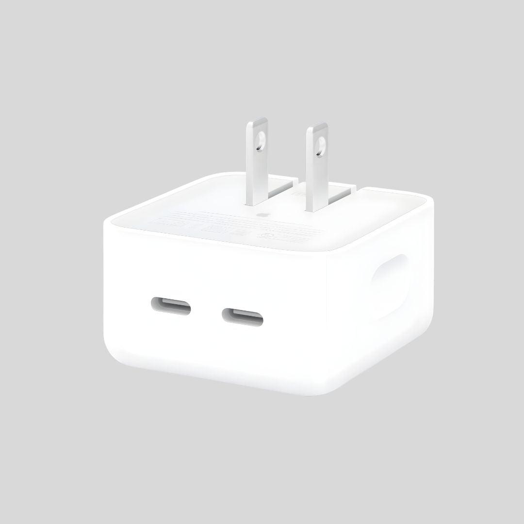 35W DUAL USB-C PORT COMPACT POWER ADAPTER ORIGINAL DOBLE PUERTO USB-C CARGA SIMULTANIA