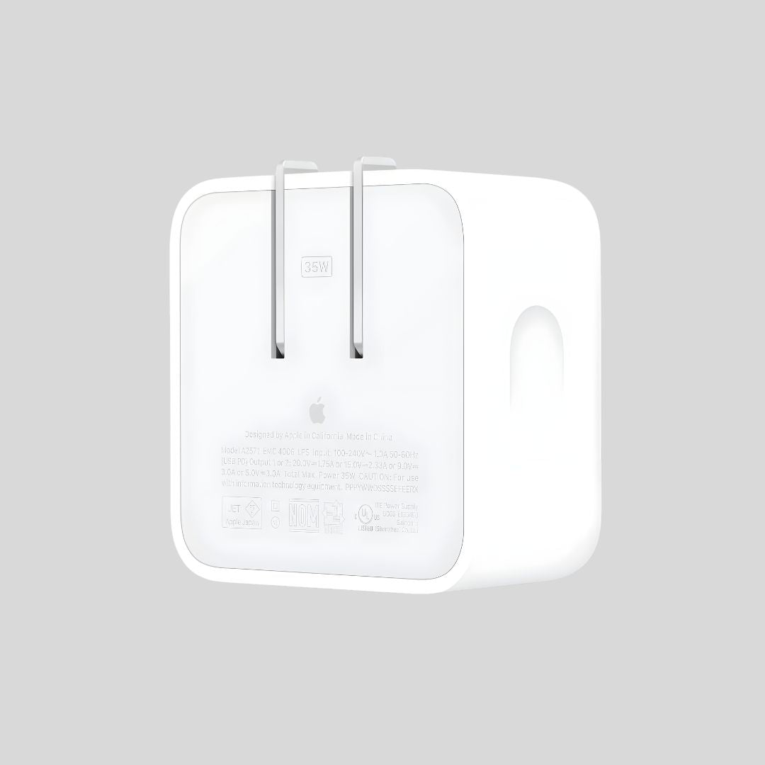35W DUAL USB-C PORT COMPACT POWER ADAPTER ORIGINAL DOBLE PUERTO USB-C CARGA SIMULTANIA