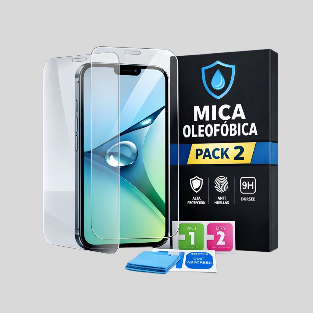 Mica Ultra Proteccion Oleofobica pack 2