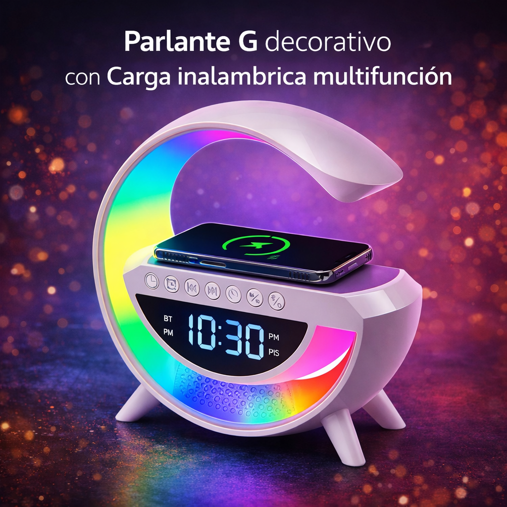 Parlante, Lámpara Decorativa Diseño G , 6 en 1