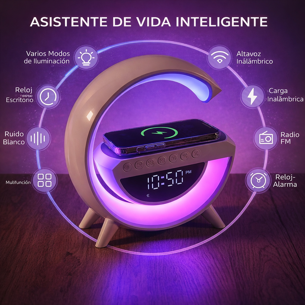 Parlante, Lámpara Decorativa Diseño G , 6 en 1