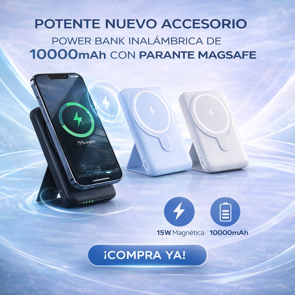 Power Bank  Magnetic Charging 15W  10000 mAh