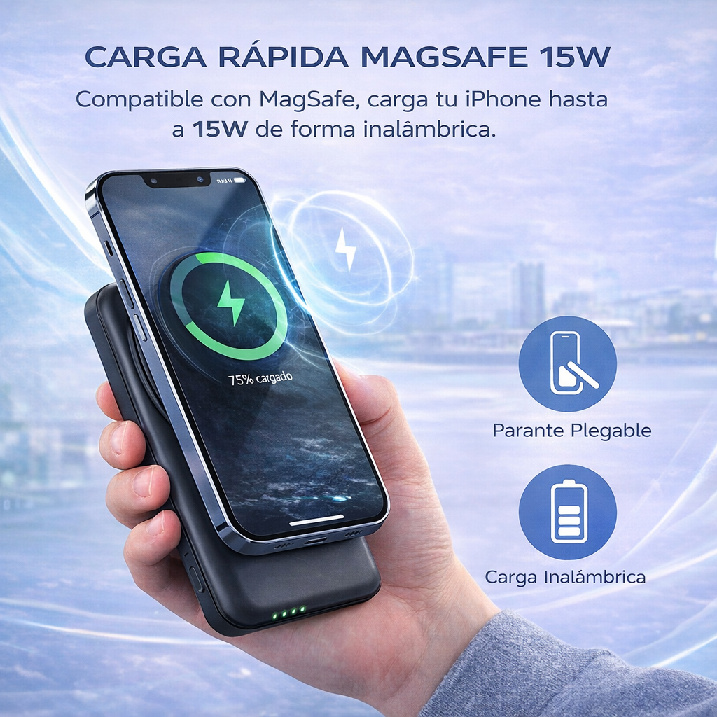 Power Bank  Magnetic Charging 15W  10000 mAh