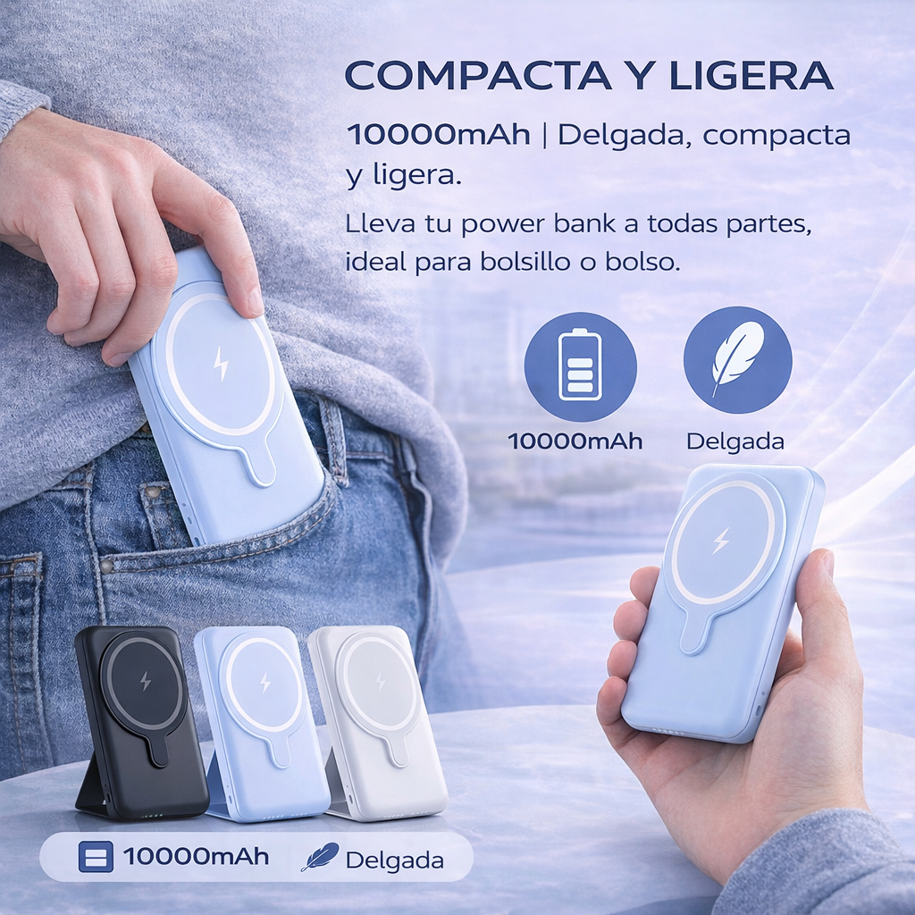 Power Bank  Magnetic Charging 15W  10000 mAh