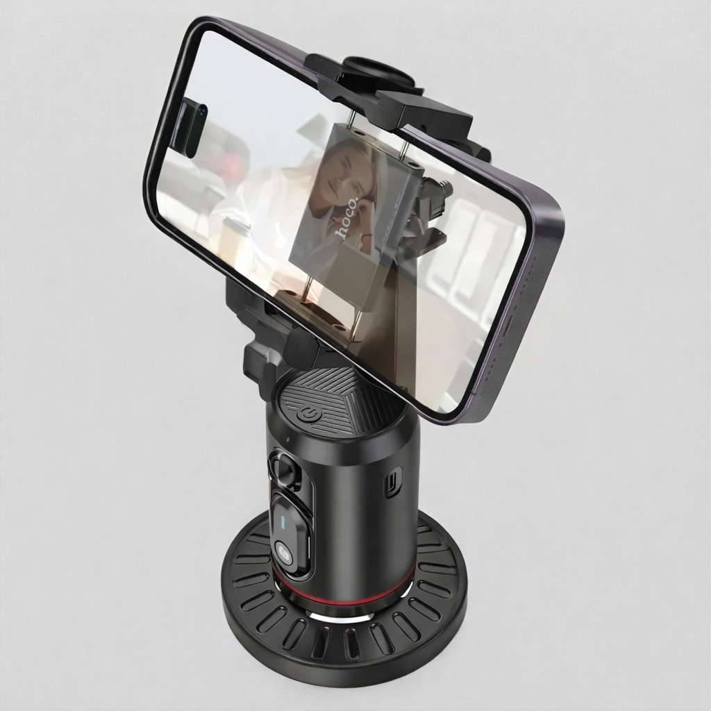 Selfie 360°Auto  Face Tracking-Selfie Stick Tripode Q02 con IA