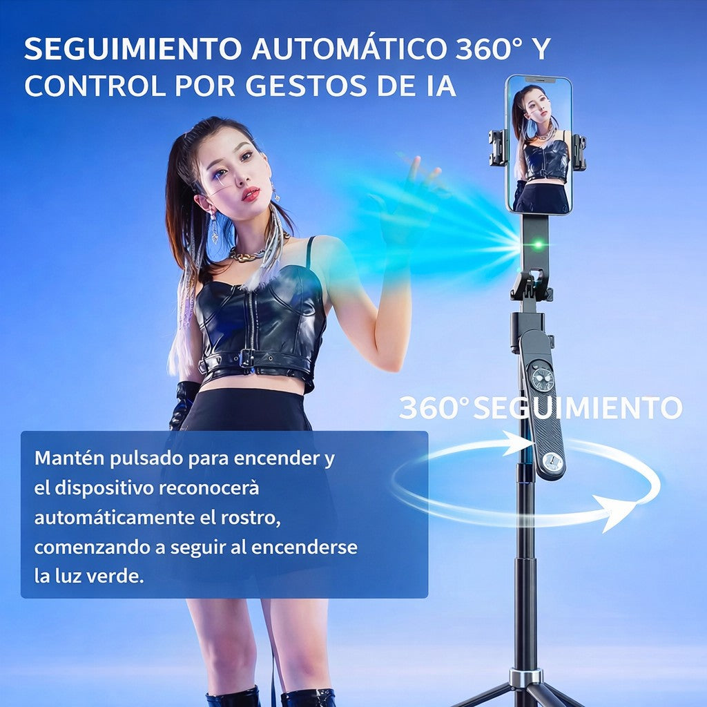 Tripode Inteligente 360° con IA Q515TK ( Incluye luz )