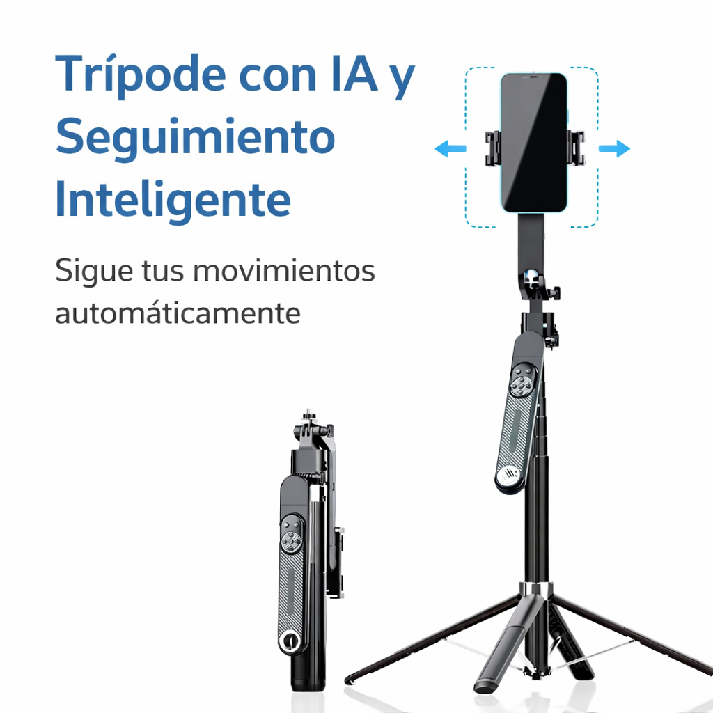 Tripode Inteligente 360° con IA Q515TK ( Incluye luz )