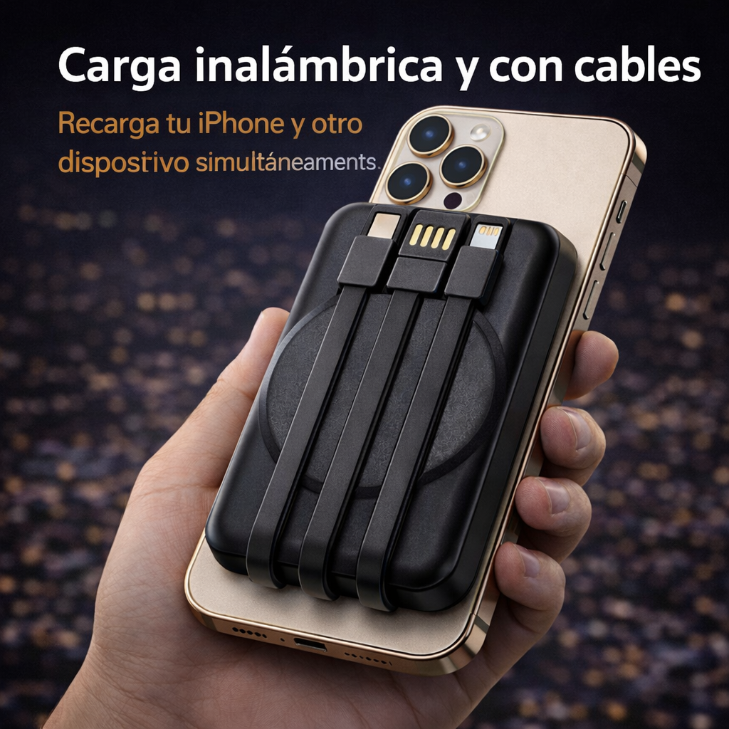 Power  Band Macsafe 12500mAh Carga Rapida 22.5